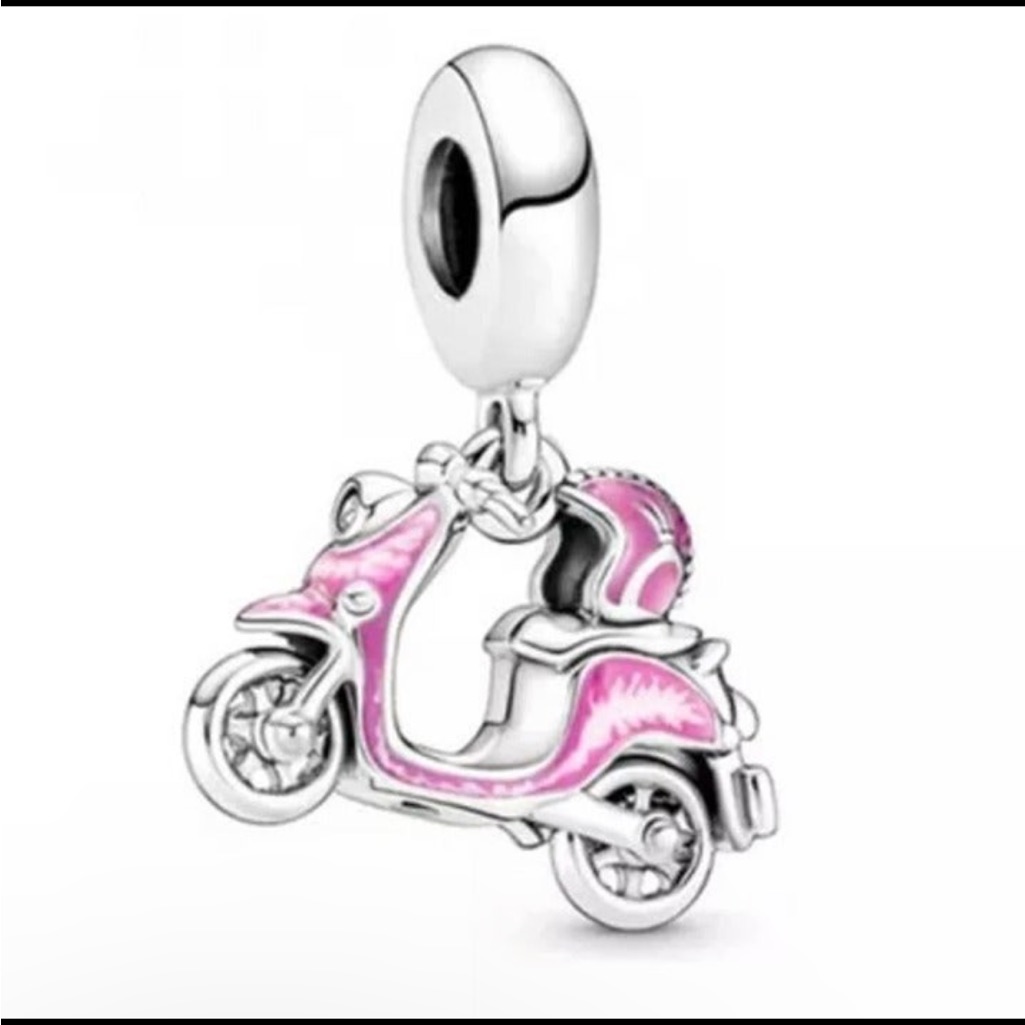 Pink Motorcycle Scooter Dangle Barbiecore Charm